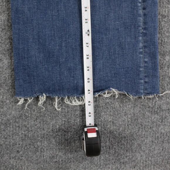 Rag Bone Jeans Womens 32 Blue Sofie High Rise Ultra Wide Leg Frayed Hem Casual - Picture 16 of 16